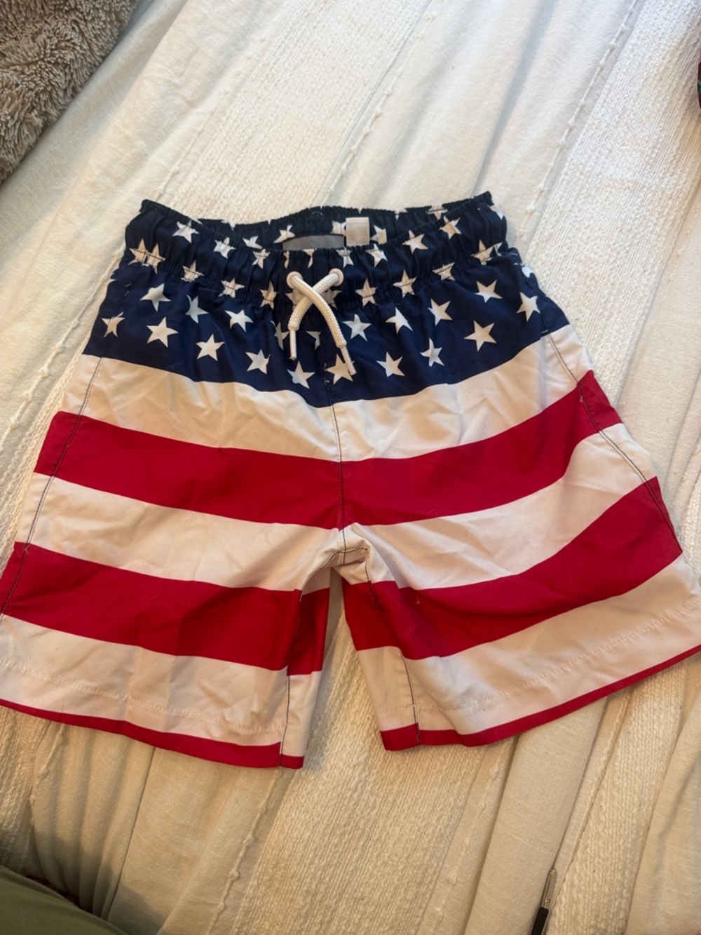 The Children's Place Boys' Stars & Stripes Swim Trunks - Red, White & Blue